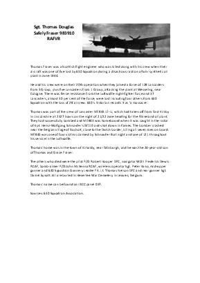 A preview of a PDF biography for Fraser, Thomas Douglas Safely